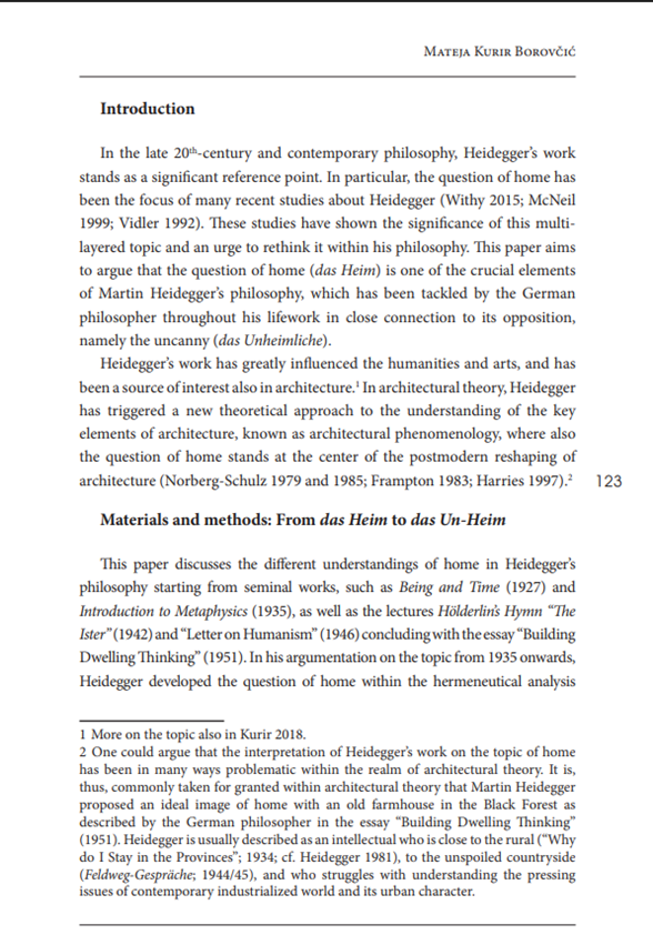 Introduction to the article